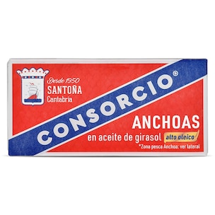 anchoas en aceite de girasol alto oleico lata 23 g