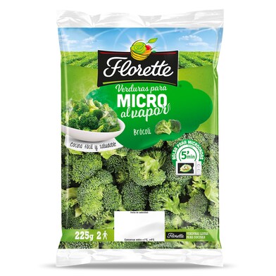 Brócoli al vapor micro Florette bolsa 225 g-0 Brócoli al vapor micro Florette bolsa 225 g-0