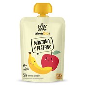 Alimento infantil con puré de manzana y plátano Fruticampo de Dia bolsa 90 g