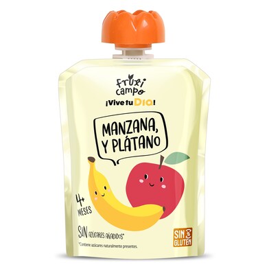 Alimento infantil con puré de manzana y plátano Fruticampo de Dia bolsa 90 g-0