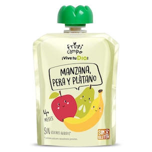 alimento infantil con pure de manzana pera y platano 90 g