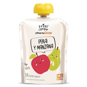 alimento infantil con pure de pera y manzana 90 g