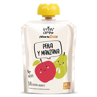 Alimento infantil con puré de pera y manzana Fruticampo de Dia bolsa 90 g-0