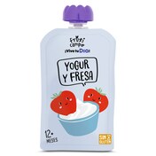 Alimento infantil lácteo con puré de fresa Fruticampo de Dia bolsa 100 g