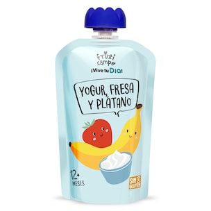 alimento infantil lacteo con pure de fresa y platano 100 g