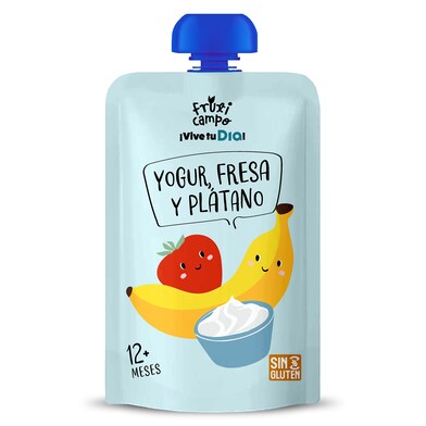 Alimento infantil lácteo con puré de fresa y plátano Fruticampo de Dia bolsa 100 g-0 Alimento infantil lácteo con puré de fresa y plátano Fruticampo de Dia bolsa 100 g-0