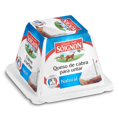 Queso de cabra para untar natural Soignon 150 g-0 Queso de cabra para untar natural Soignon 150 g-0