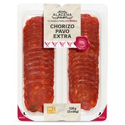 Chorizo de pavo extra Nuestra Alacena de Dia bandeja 2 x 60 g