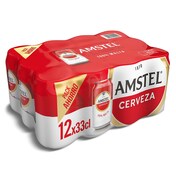 Cerveza Amstel lata 12 x 33 cl