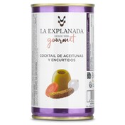 Cocktail de aceitunas y encurtidos La explanada lata 185 g