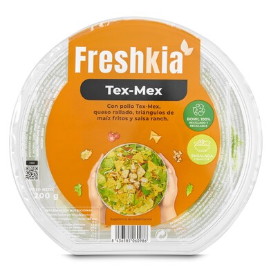 Ensalada tex-mex Freshkia bandeja 200 g-1 Ensalada tex-mex Freshkia bandeja 200 g-1