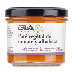 Paté vegetal de tomate y albahaca Carlota Organic 110 g