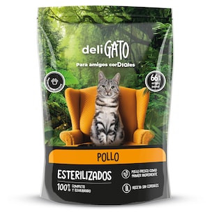 alimento para gatos esterilizados con pollo 800 g