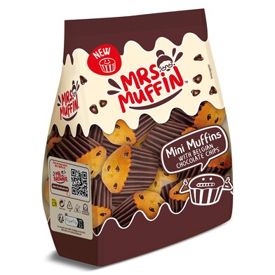 Mini muffins con chips de chocolate bolsa 225 g-0 Mini muffins con chips de chocolate bolsa 225 g-0