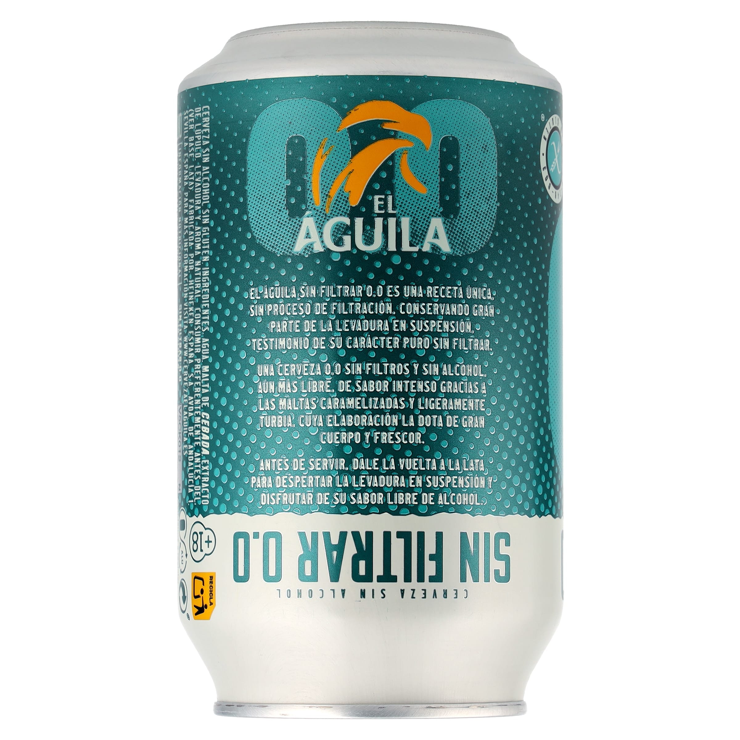 Cerveza sin filtrar 0,0 El águila 33 cl