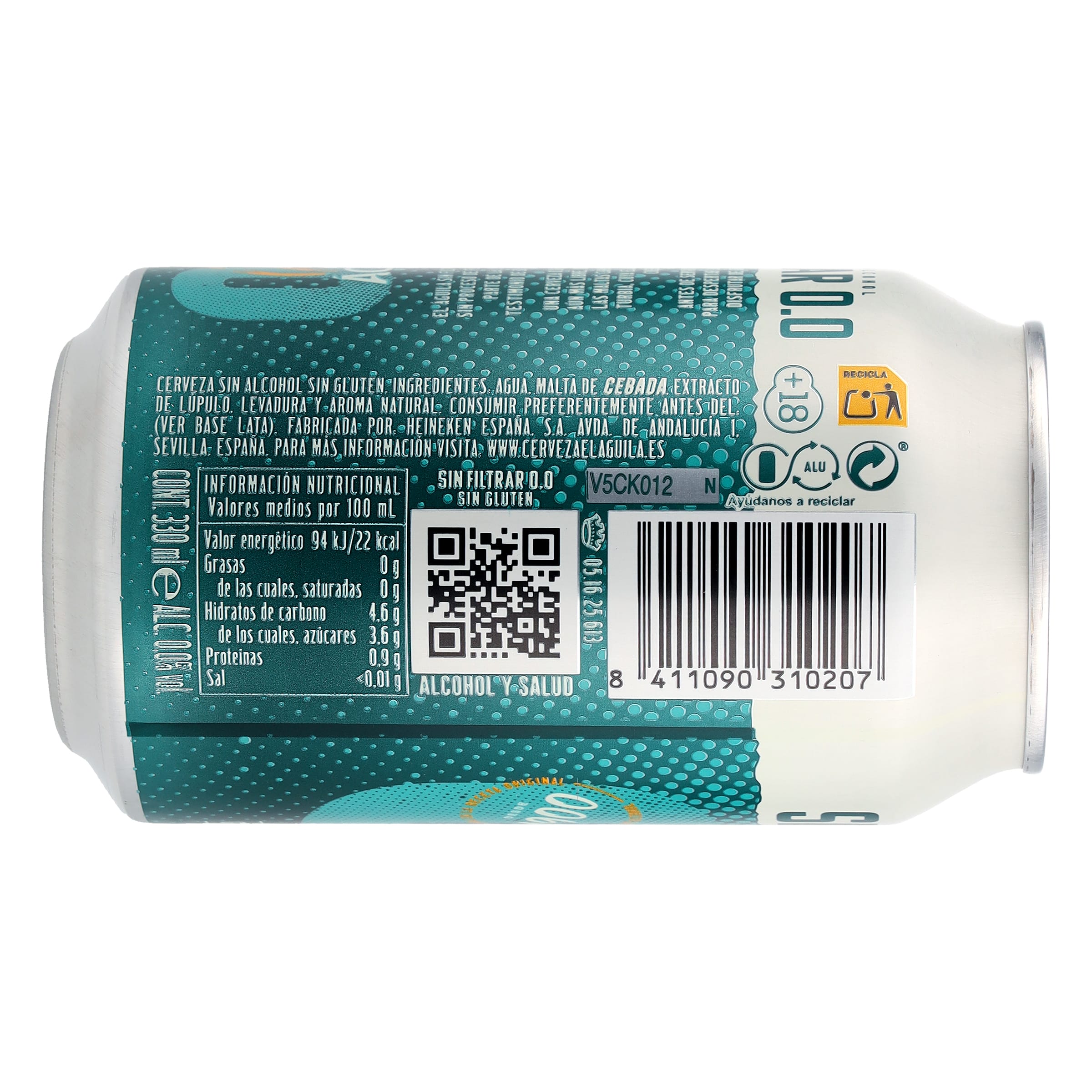 Cerveza sin filtrar 0,0 El águila 33 cl