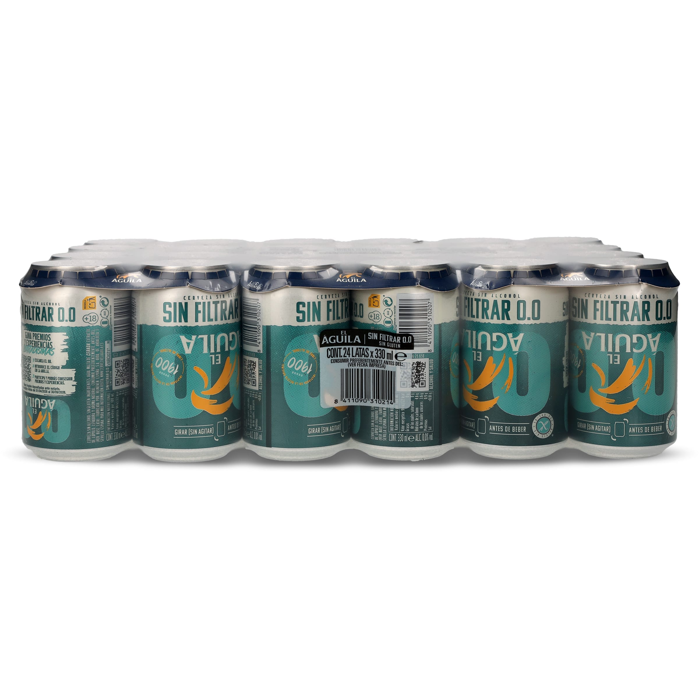 Cerveza sin filtrar 0,0 El aguila pack 24 x 33 cl