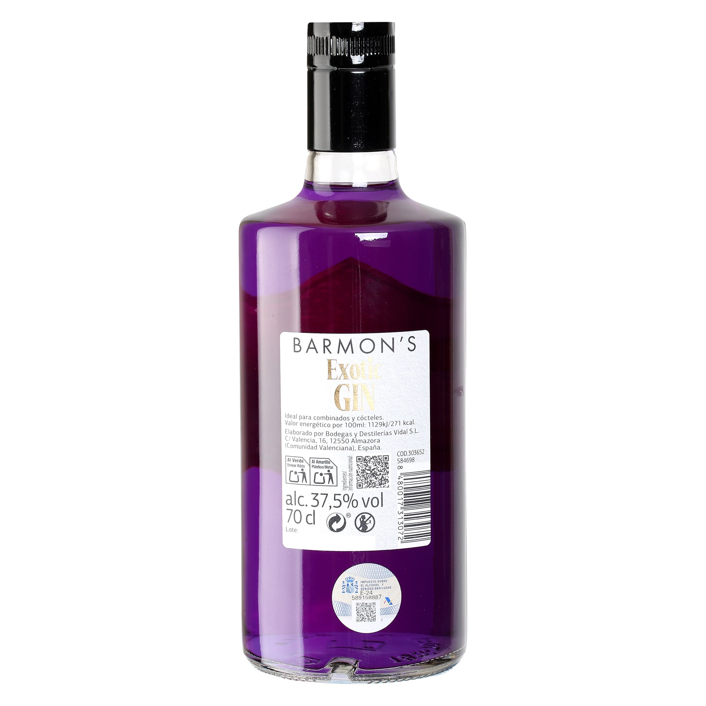 Ginebra exótica Barmon's 75 cl