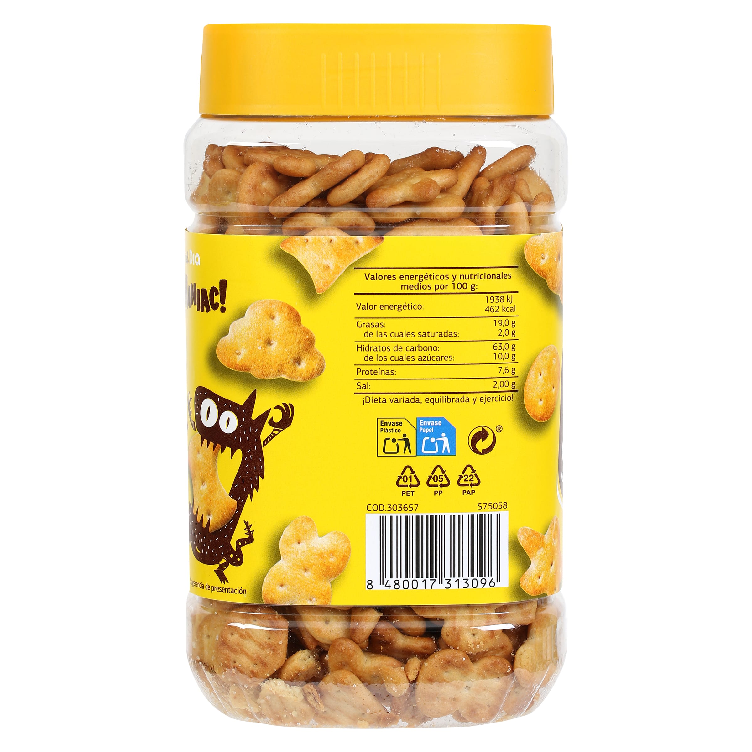 Mix de galletas saladas Dia Snack Maniac 350 g