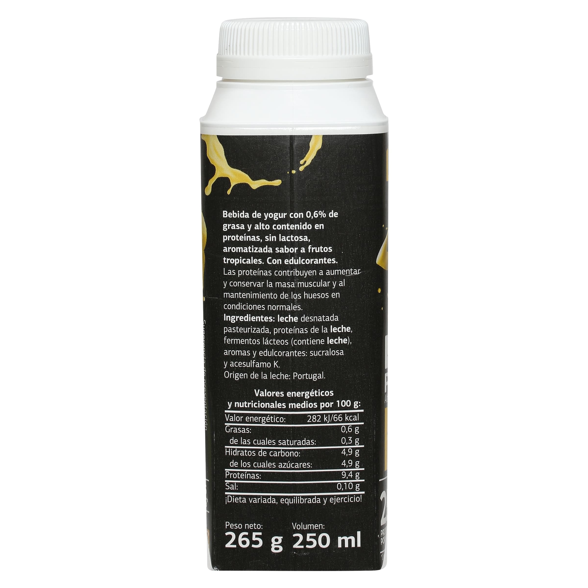 Bebida de yogur tropical alta en proteínas Dia Láctea 250 ml
