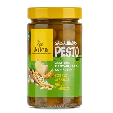 Aceitunas salsaliñadas con pesto Jolca frasco 400 g-0 Aceitunas salsaliñadas con pesto Jolca frasco 400 g-0