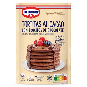 preparado para tortitas al cacao con chocolate 210 g