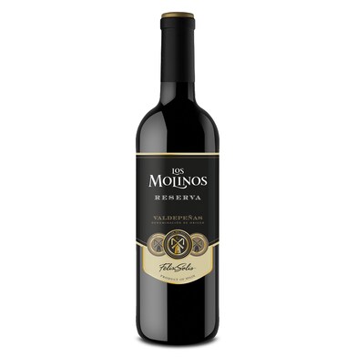 Vino tinto reserva D.O. Valdepeñas Los molinos botella 75 cl-0 Vino tinto reserva D.O. Valdepeñas Los molinos botella 75 cl-0