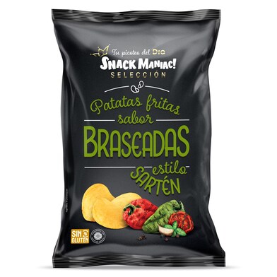Patatas fritas a la sartén sabor verduras braseadas Snack Maniac de Dia bolsa 130 g-0 Patatas fritas a la sartén sabor verduras braseadas Snack Maniac de Dia bolsa 130 g-0