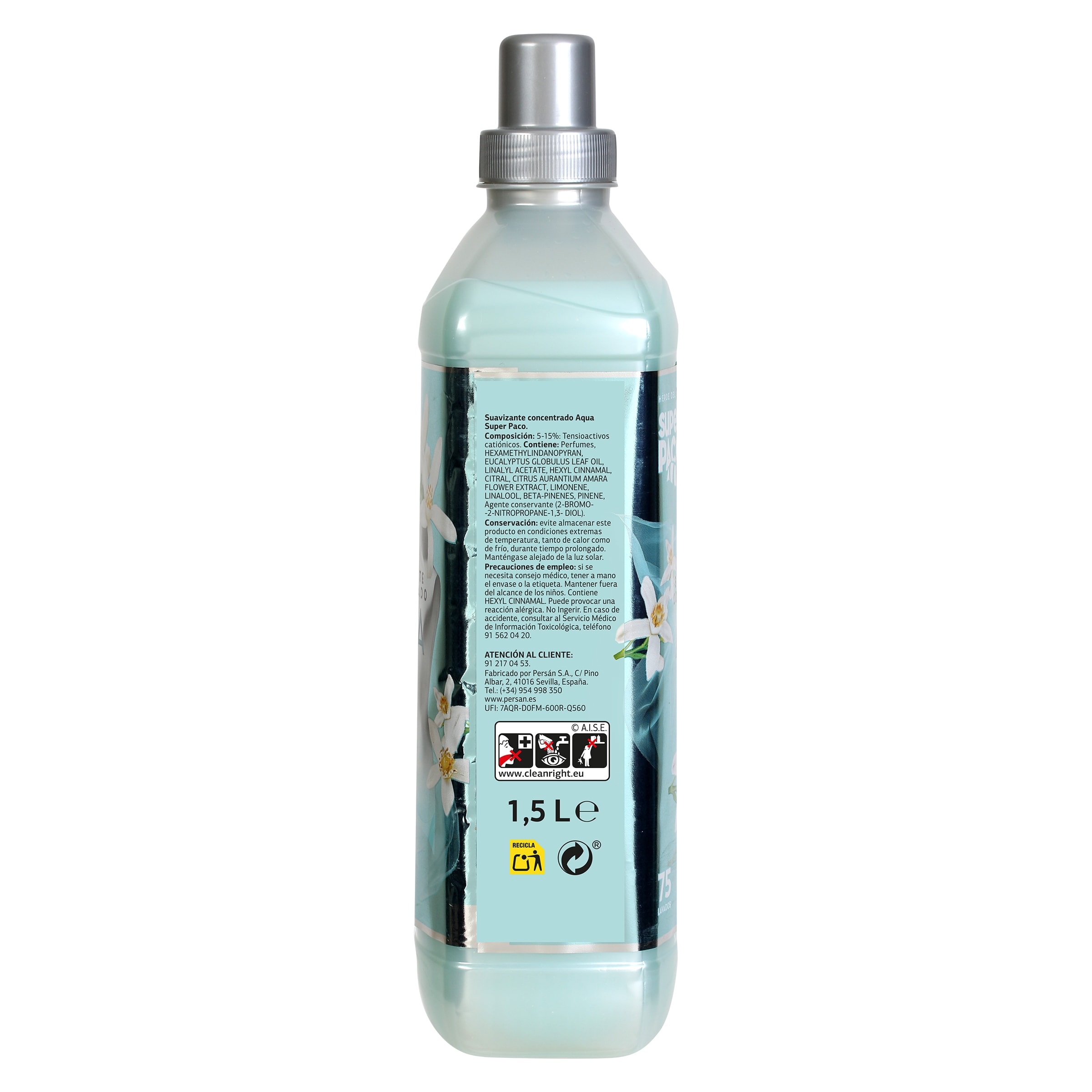 Suavizante aqua Dia Super Paco 75 lavados