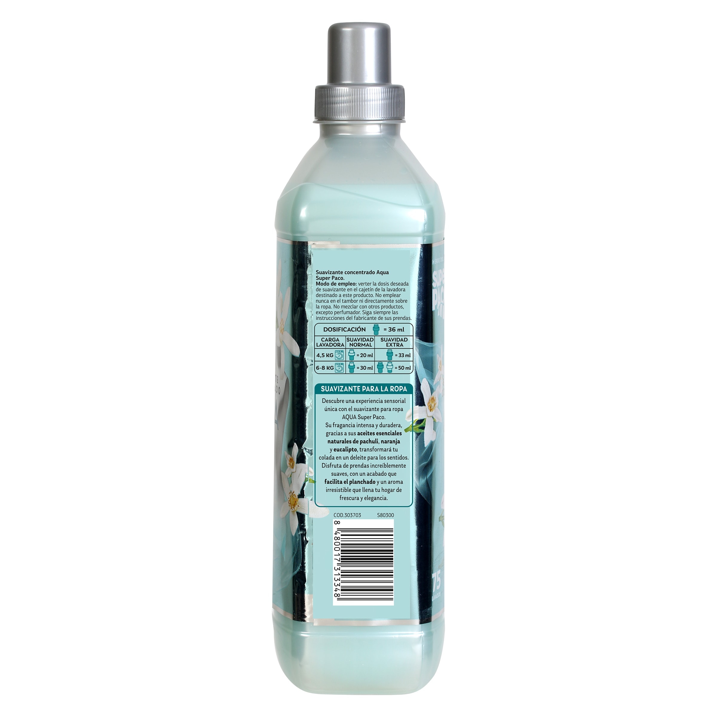 Suavizante aqua Dia Super Paco 75 lavados