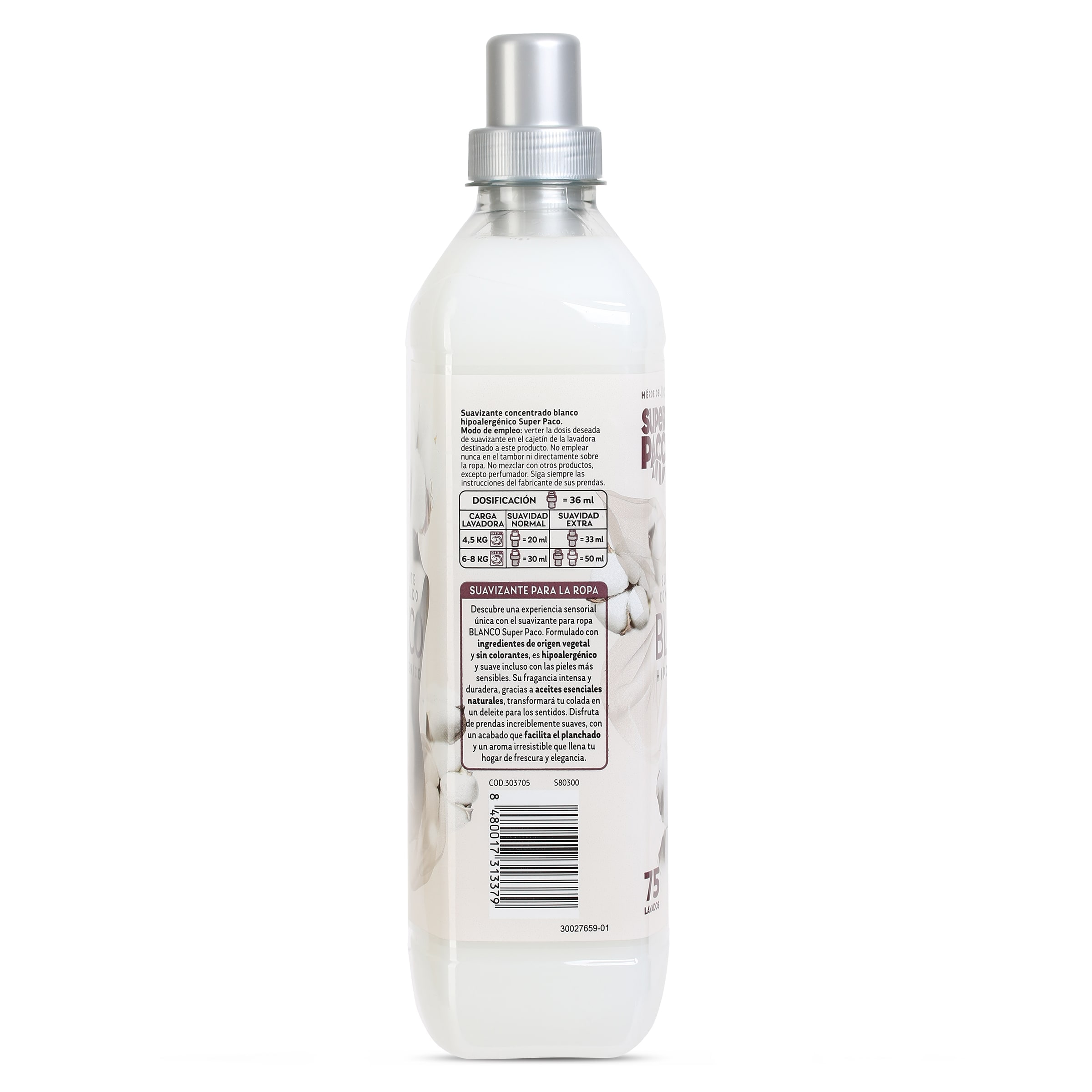 Suavizante blanco Dia Super Paco 75 lavados
