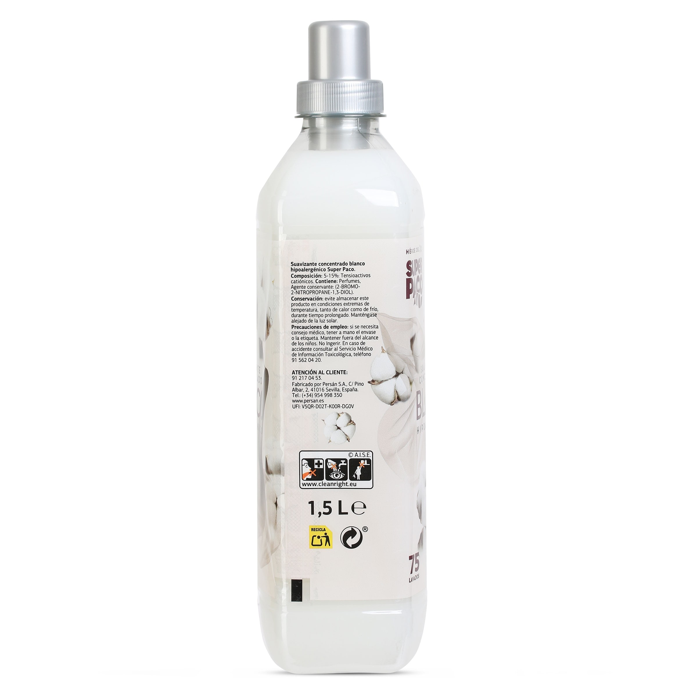 Suavizante blanco Dia Super Paco 75 lavados