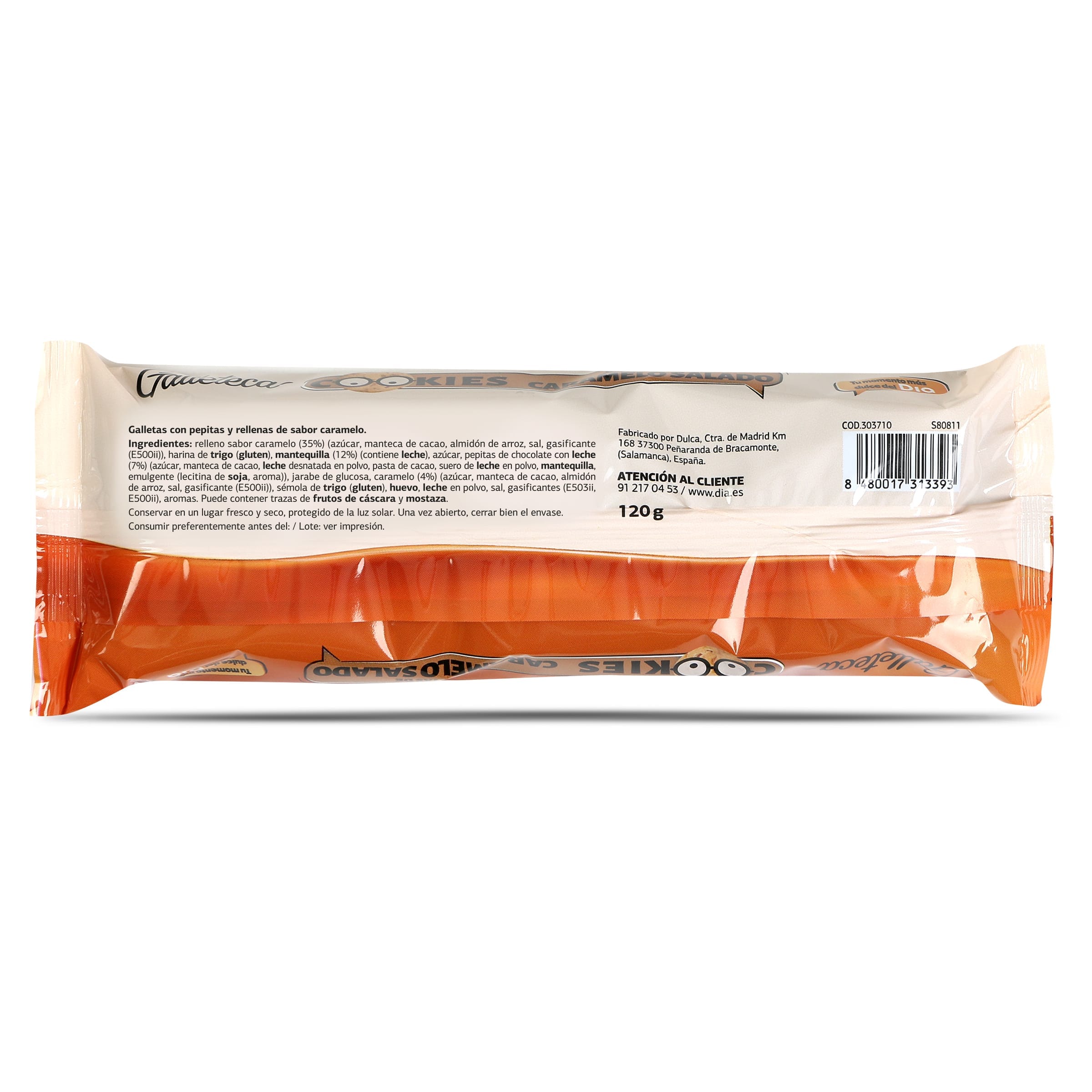 Galletas rellenas de caramelo salado Galleteca de Dia 120 g