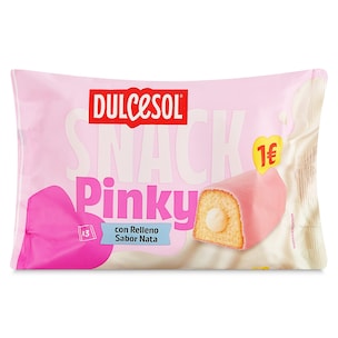 flaminguitos rosas rellenos de crema con leche 150 g