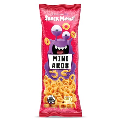 Mini aros de maíz frito Snack Maniac de Dia bolsa 45 g-0