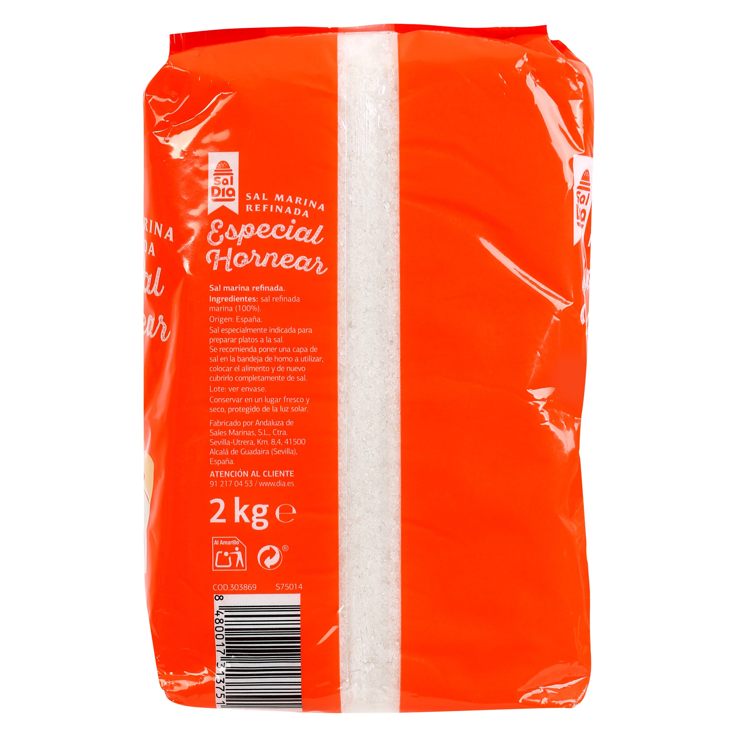 Sal para hornear Dia 2 Kg