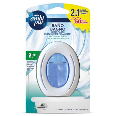 Ambientador baño aroma limpio Ambipur caja 1 unidad-0 Ambientador baño aroma limpio Ambipur caja 1 unidad-0