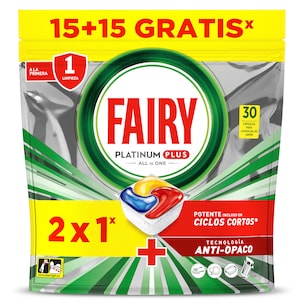 pastillas lavavajillas platinium 30 unidades