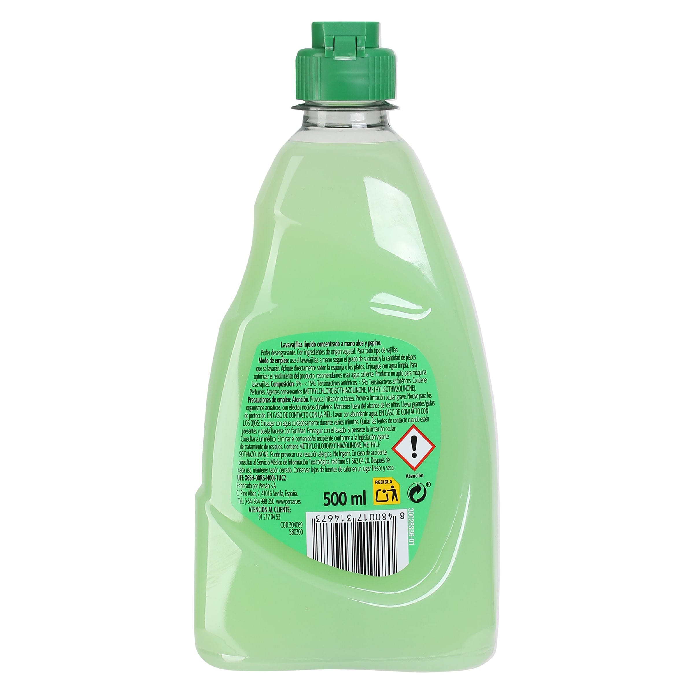 Lavavajillas aloe y pepino Dia Super Paco 500 ml