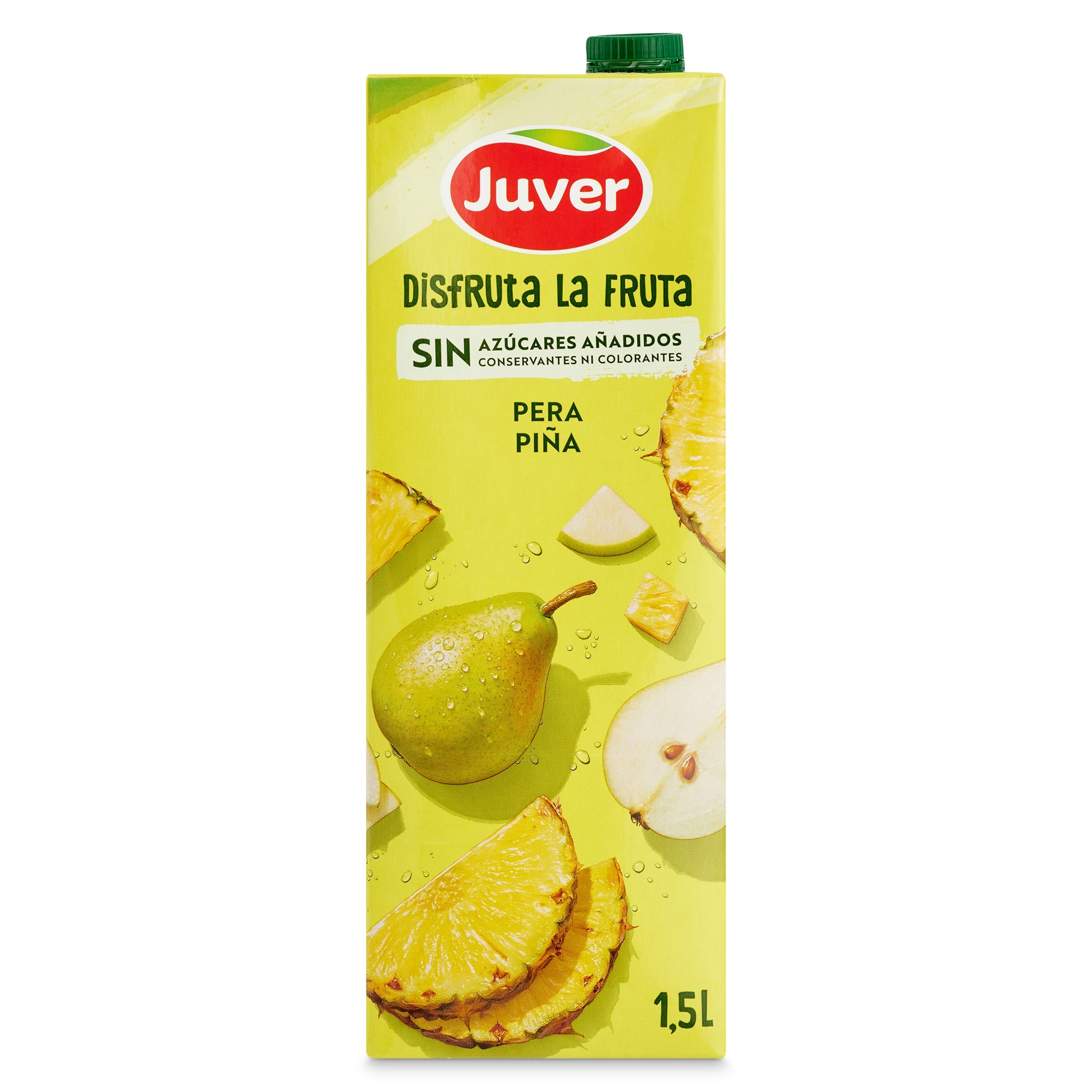 Bebida de zumo de pera y piña sin azúcares añadidos Juver 1,5 L