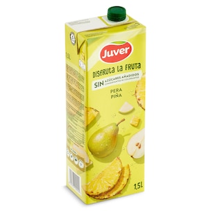 bebida de zumo de pera y pina sin azucares anadidos 15 l
