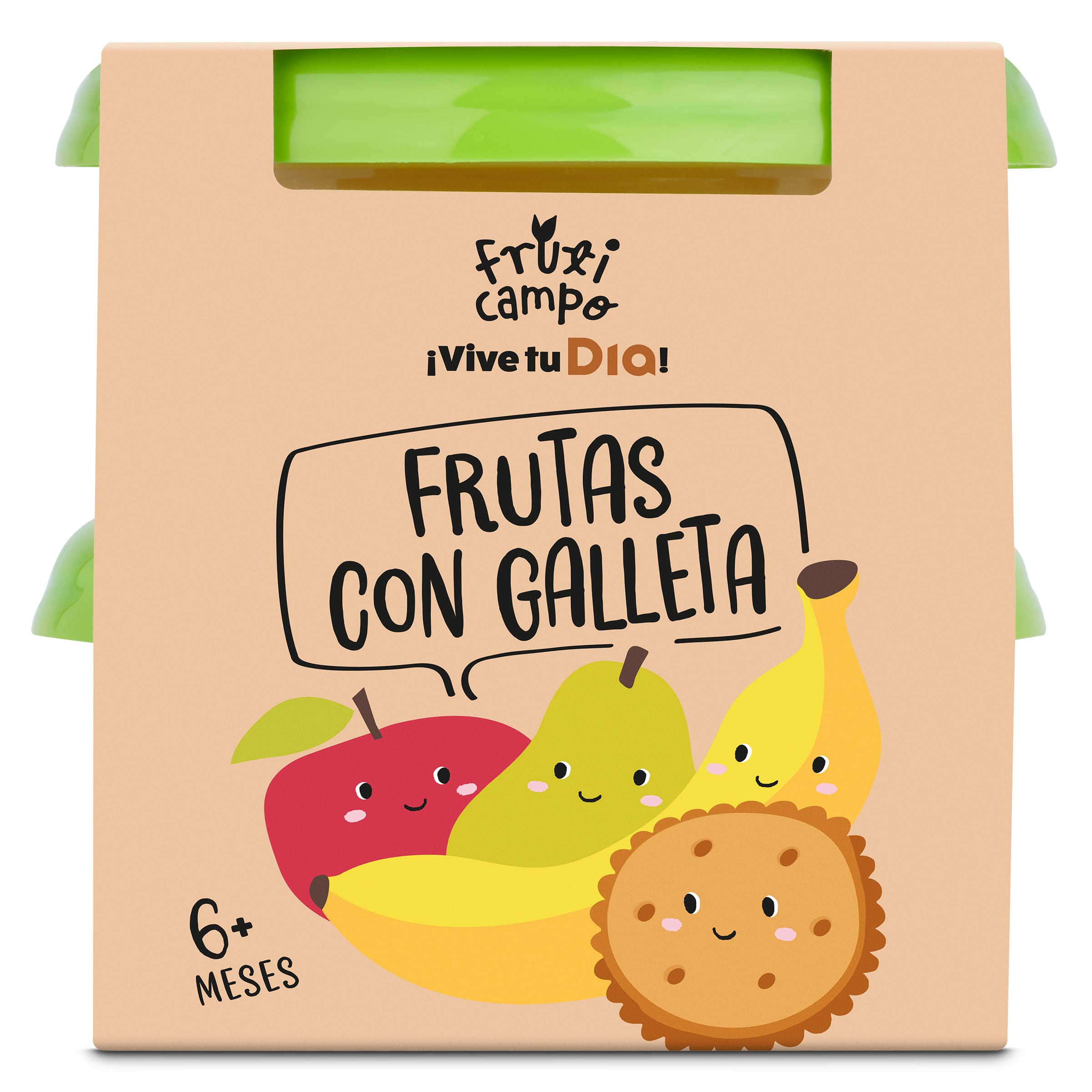 Puré de frutas con galleta Dia Fruticampo pack 2 x 130 g
