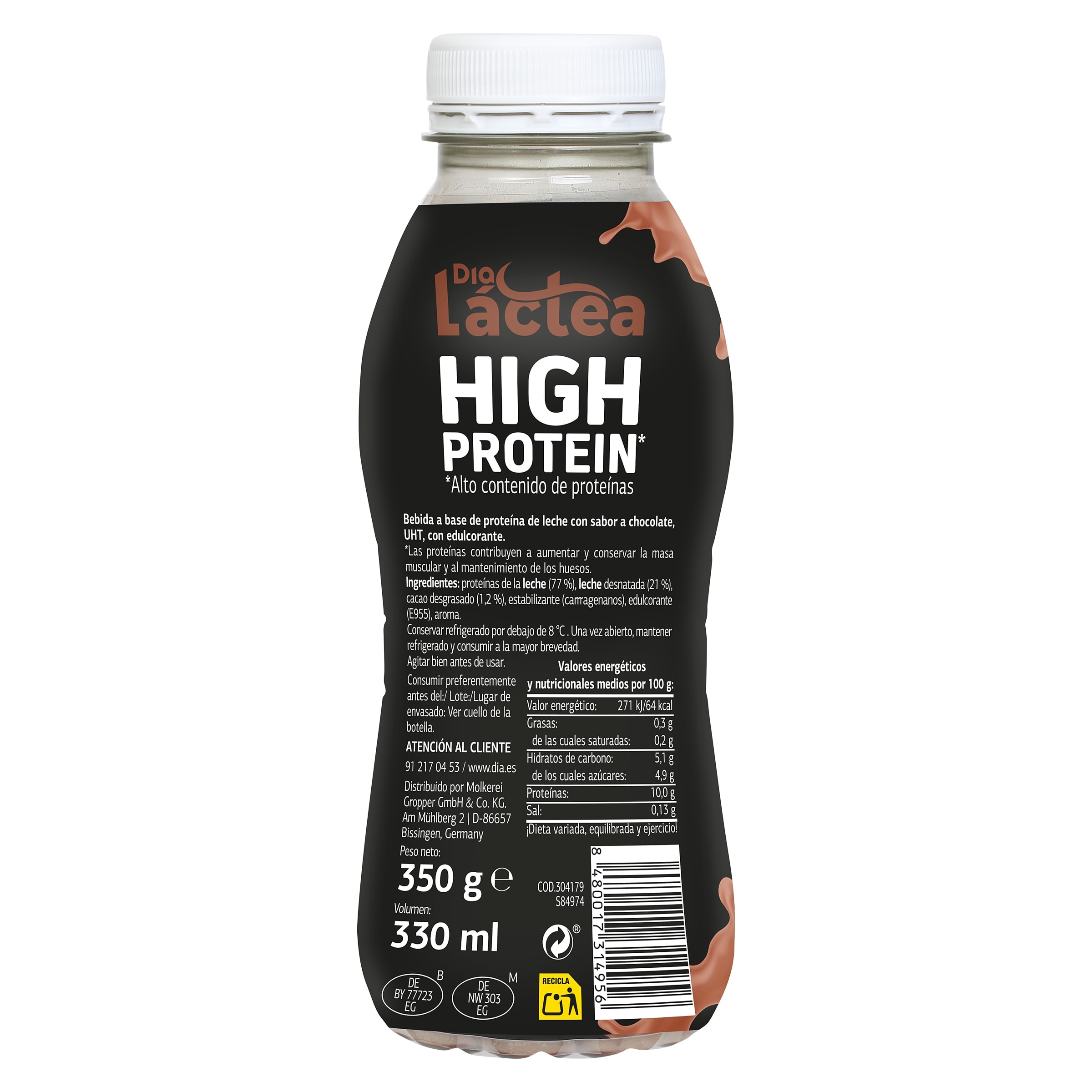 Batido alto en proteínas sabor chocolate Dia Láctea 330 ml