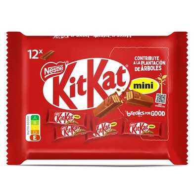 Mini barritas de galleta recubiertas de chocolate Kit Kat bolsa 200 g-0