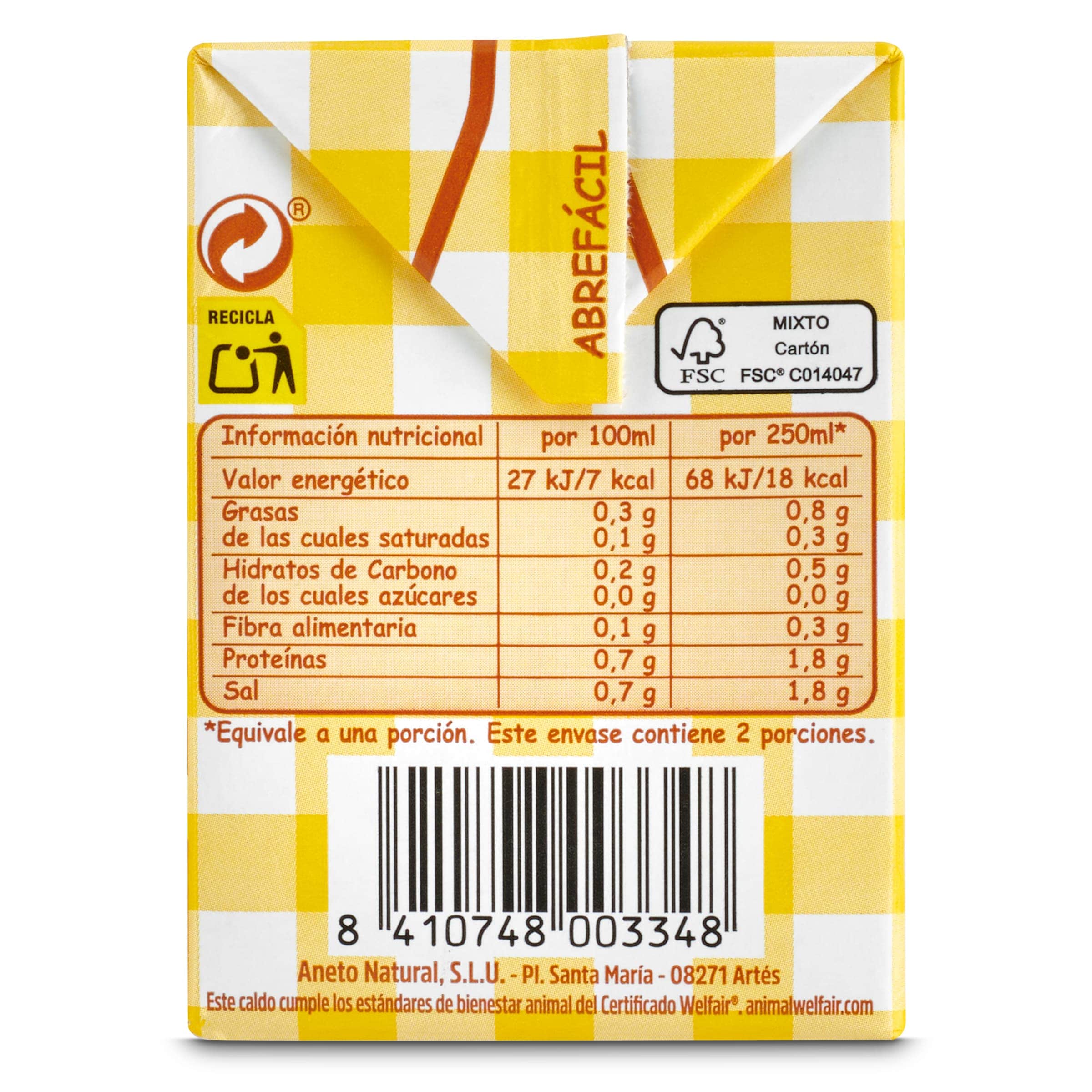 Caldo de pollo Aneto 500 ml