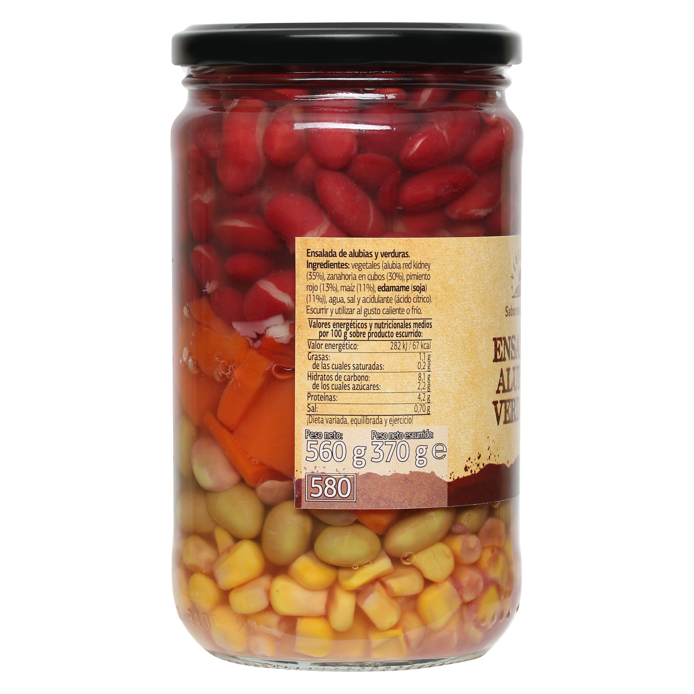 Ensalada de alubias y verduras Dia Vegecampo 370 g