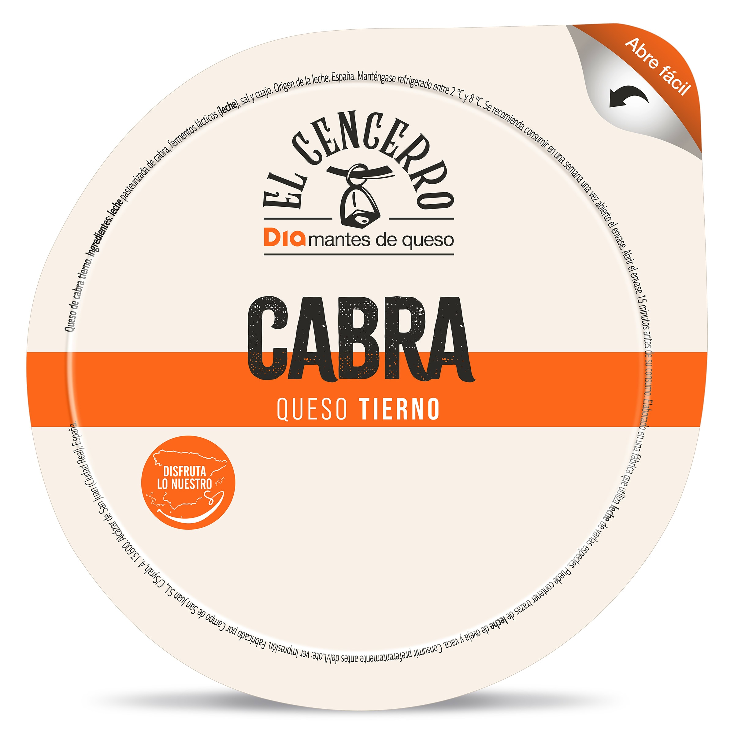 Queso mini tierno de cabra Dia El Cencerro 550 g