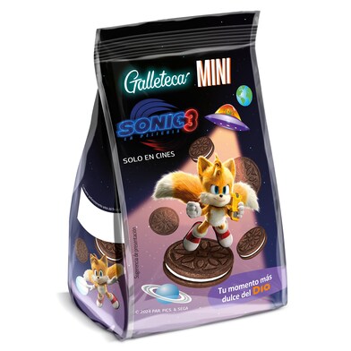 Mini galletas de cacao rellenas de crema Sonic Galleteca de Dia bolsa 100 g-0