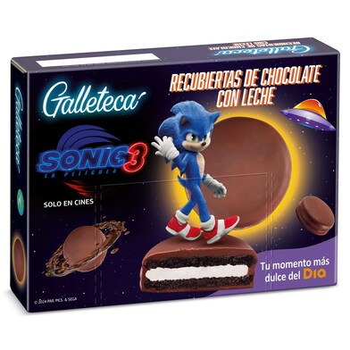 Galletas duo recubiertas de chocolate con leche Sonic Galleteca de Dia caja 252 g-0 Galletas duo recubiertas de chocolate con leche Sonic Galleteca de Dia caja 252 g-0
