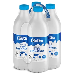 leche semidesnatada pack 6 x 1 l